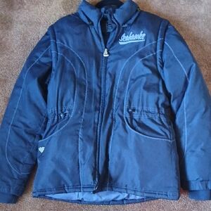 Reebok Navy Blue Womens Seahawks  Puffer Jacket